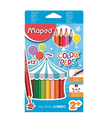 12 jumbo coloured pencils MAPED