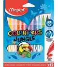 12 marqueurs de couleurs jungle MAPED