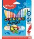 12 marqueurs de couleurs jungle MAPED