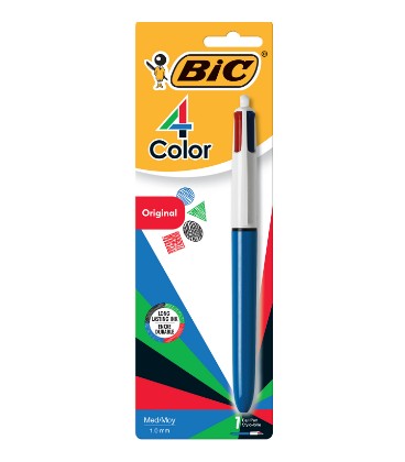 Stylo rétractable BIC 4 couleurs