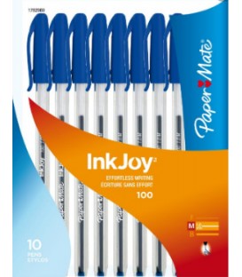 Pack of 10 blue pens InKJoy