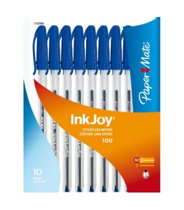Pack of 10 blue pens InKJoy