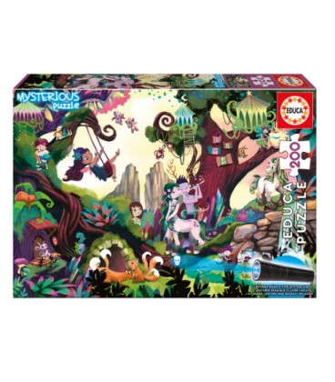 200 pieces Mysterious puzzle - Magic Forest French version