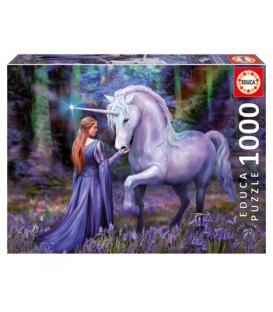 1000 pieces puzzle - Bluebell Woods, Anne Stokes