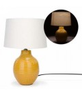 Lampe de table jaune moutarde