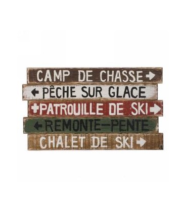 Camp de chasse wall plaque