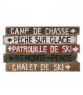 Camp de chasse wall plaque