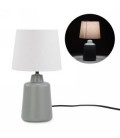 Table lamp - grey ceramic base