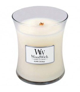 MOYENNE CHANDELLE CRÉPITANTE WOODWICK COCONUT