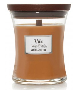 MEDIUM CRACKING CANDLE WOODWICK TOFFEE