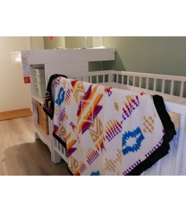 REVERSIBLE BABY BLANKET 40 X 48''