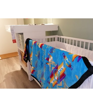 REVERSIBLE BABY BLANKET 40 X 48''