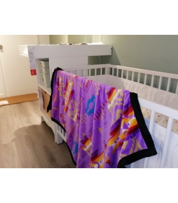 REVERSIBLE BABY BLANKET 40 X 48''