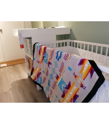 REVERSIBLE BABY BLANKET 40 X 48''