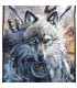 Wolf sherpa throw 50x60 ''