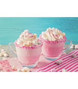 Chocolat chaud rose LICORNE