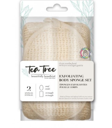 Exfoliating body sponge set