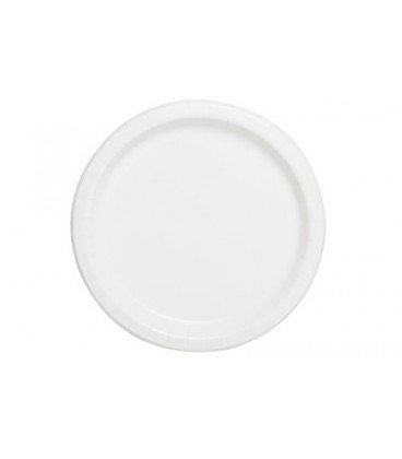 Powder Blue Solid Round 9" Dinner Plates, 8ct