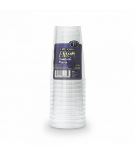 Verres de plastiques 12 oz-pqt 12