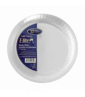 10 '' plastic plates - pkg6