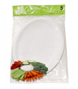 Assiettes ovale pqt 5