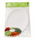 Assiettes ovale pqt 5