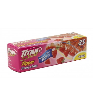 Medium resealable bag box of 25