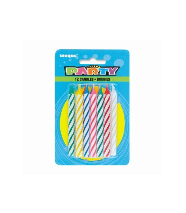 Spiral Birthday Candles, 12ct