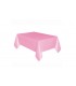 Powder Blue Solid Rectangular Plastic Table Cover