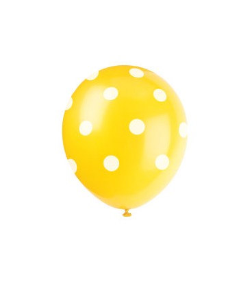 Ballons de couleur avec pois blanc