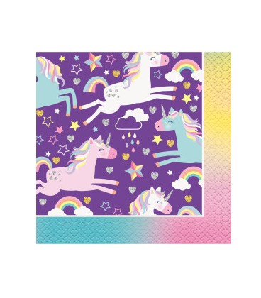 Unicorn Beverage Napkins