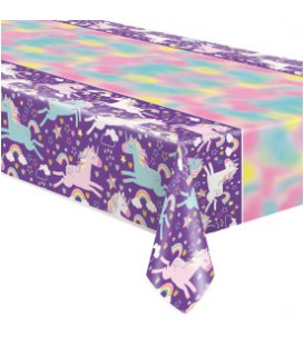 Unicorn Rectangular Plastic Table Cover