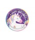 8 grandes assiettes 9'' pour le repas LICORNE