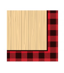 Plaid Lumberjack Luncheon Napkins, 16ct