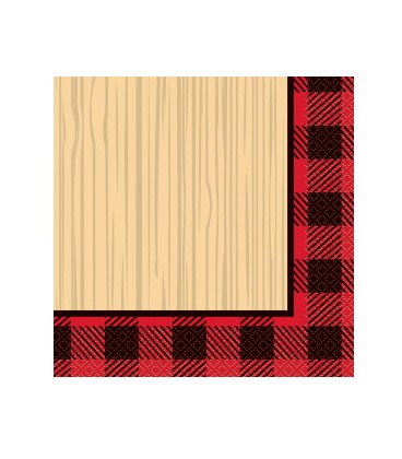 Plaid Lumberjack Luncheon Napkins, 16ct