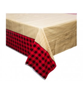 Plaid Lumberjack Rectangular Plastic Table Cover