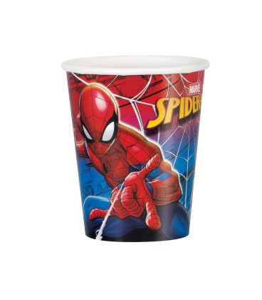 8 verres en papier 9oz SPIDER-MAN