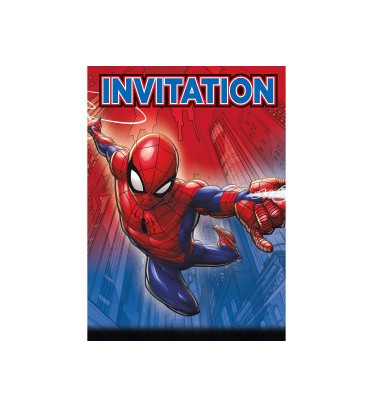 8 invitations SPIDER-MAN