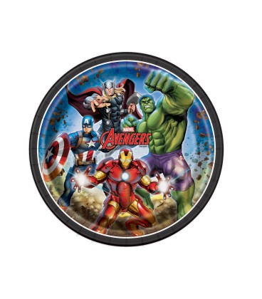 8 Assiettes 9'' AVENGERS