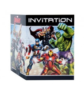 8 invitations AVENGERS