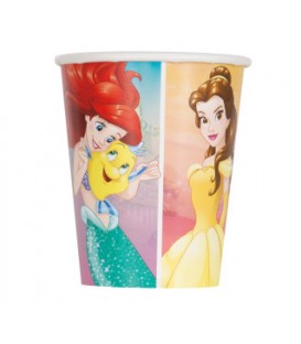 8 verres en papier 9oz PRINCESSE