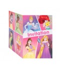 8 invitations PRINCESSE