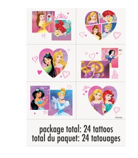 Disney Princess Dream Big Color Tattoo Sheets, 4ct