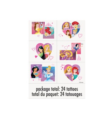 Disney Princess Dream Big Color Tattoo Sheets, 4ct