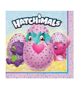 16 serviettes de table HATCHIMALS