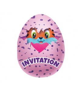 8 invitations hatchimals