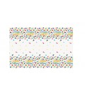 Rainbow Spots Birthday Rectangular Plastic Table Cover