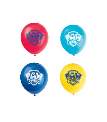 8 ballons en latex PAW PATROL